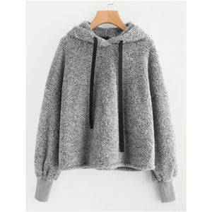 SHEIN fluffy hoodie 💕